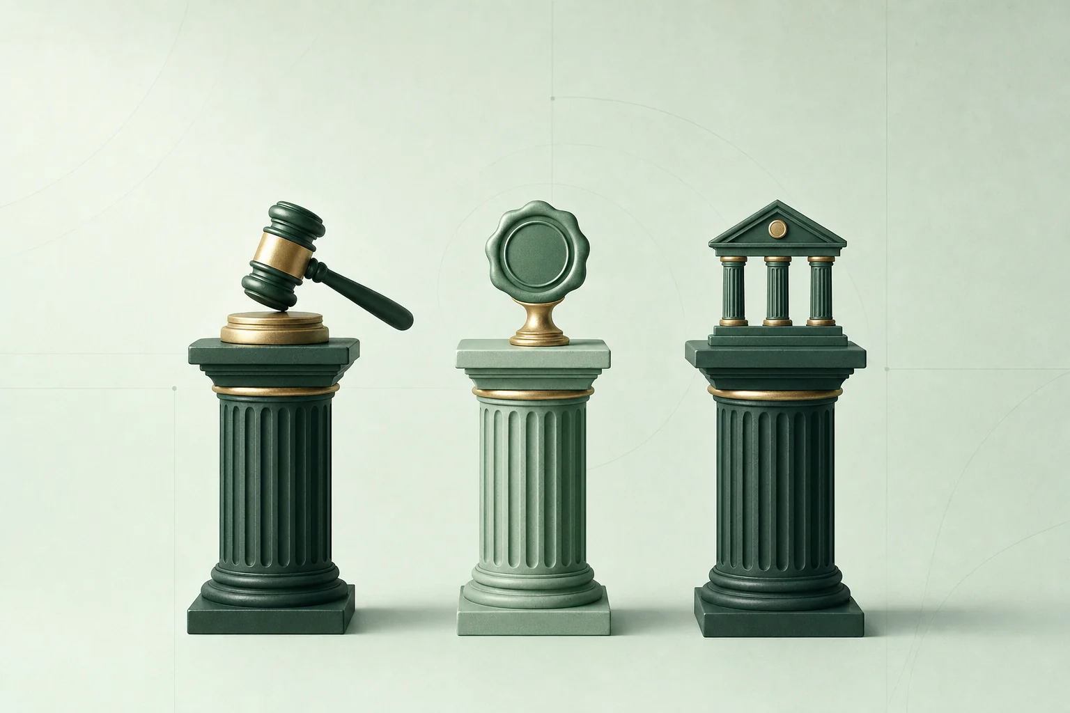 Tres columnas con iconos de los tipos de subasta secundaria