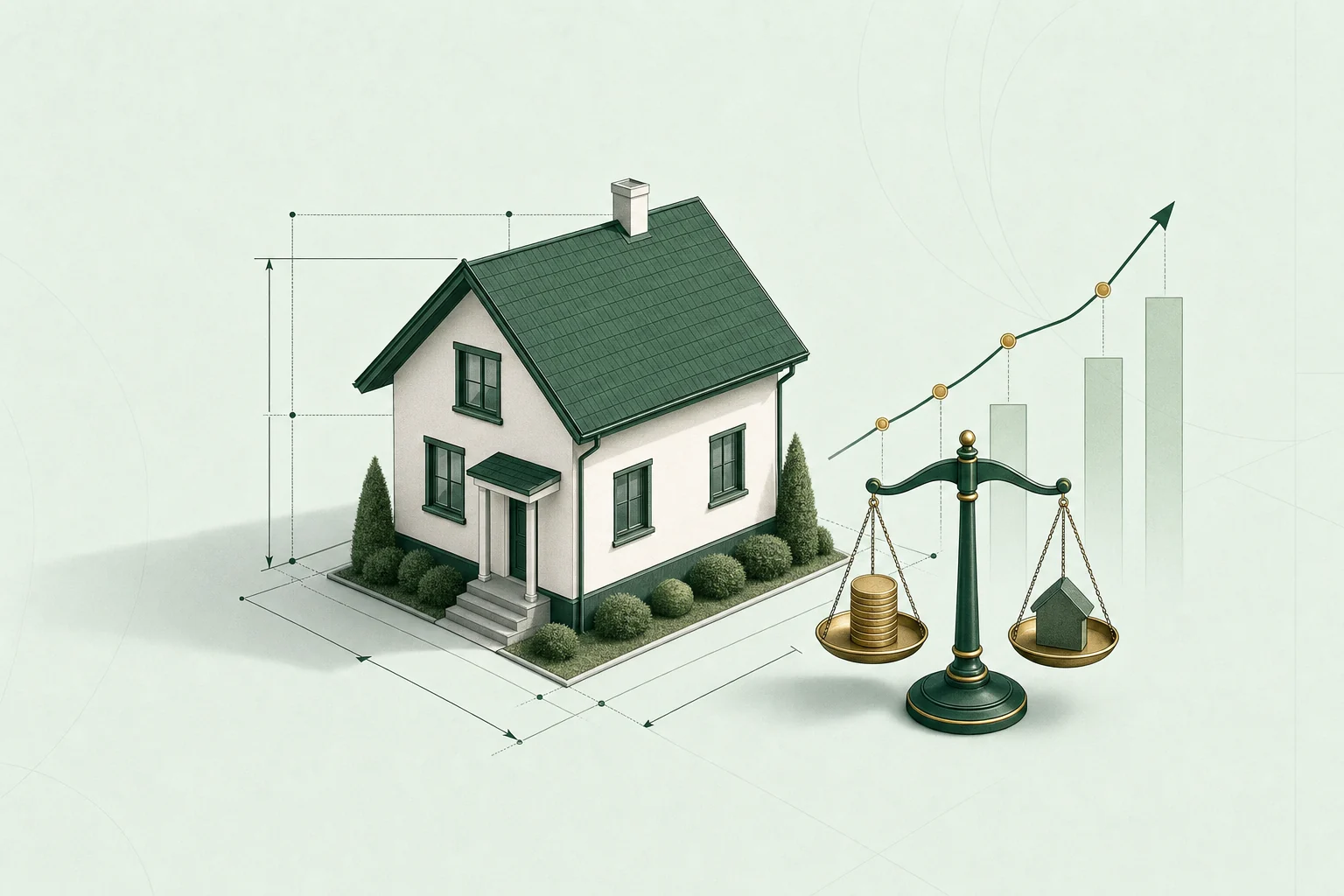 Diagrama de cómo se valora un inmueble en una subasta